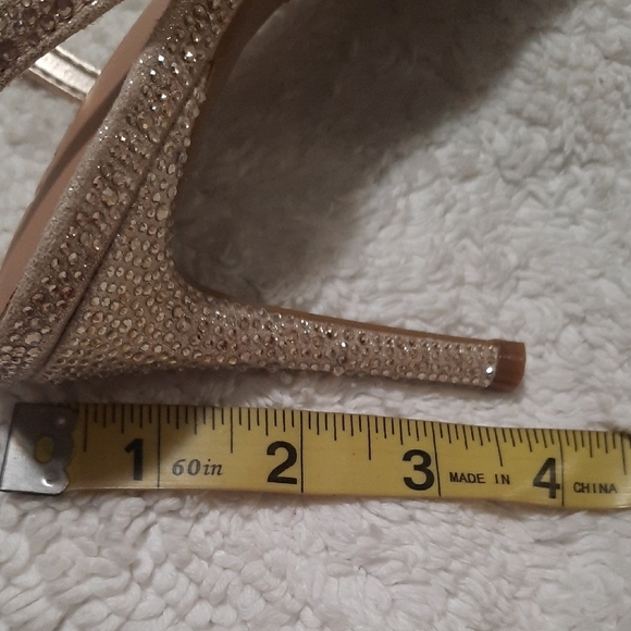 INC International Concepts Women's Sparkling Strappy Heels - Silver - Picture 7 of 7